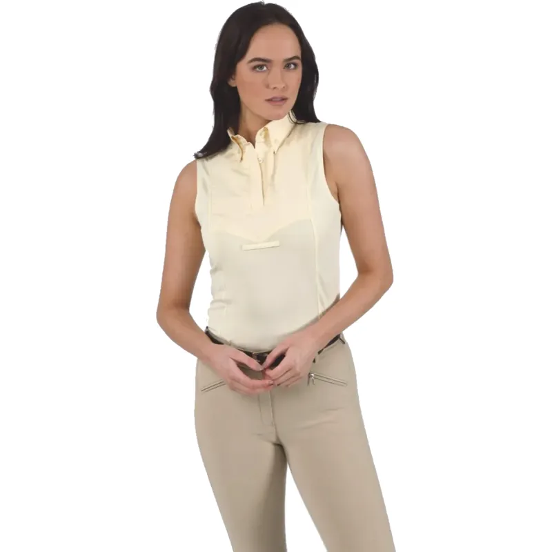 Aubrion Sleeveless Tie Shirt - Yellow